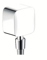 Hansgrohe Puravida przyłącze kątowe w chromie z zaworem zwrotnym pro przyłącze węże prysznicowe