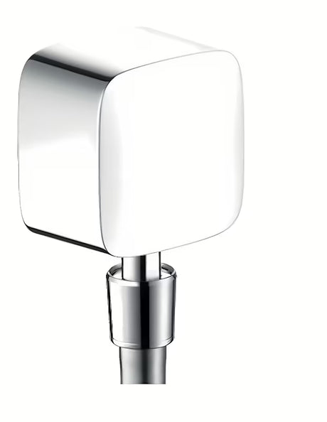 Hansgrohe Puravida przyłącze kątowe w chromie z zaworem zwrotnym pro przyłącze węże prysznicowe