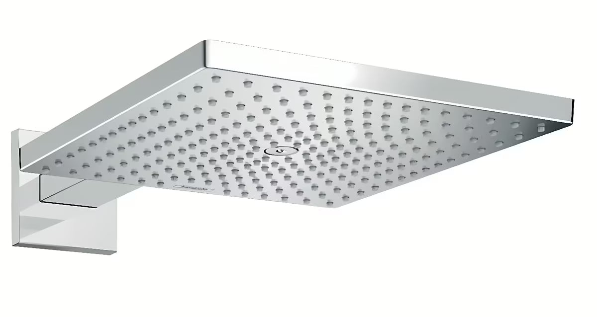 Hansgrohe Raindance deszczownica  300 × 300 mm z ramieniem prysznicowym w wykończeniu chrom