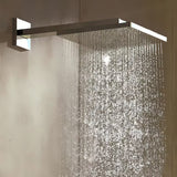 Deszczownica  Hansgrohe Raindance E 300 z ramieniem prysznicowym w chromie, kwadratowa głowica prysznicowa 300 × 300 mm