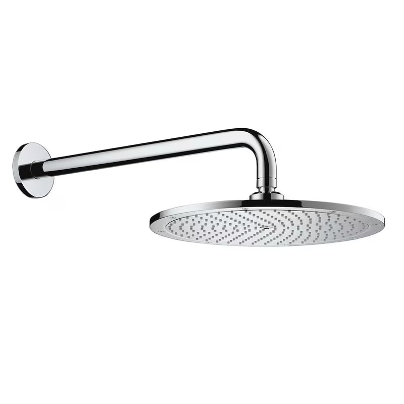 Chromowa deszczownica  Hansgrohe Raindance S 300 mm ramię prysznicowe w komplecie pro montaż ścienny.