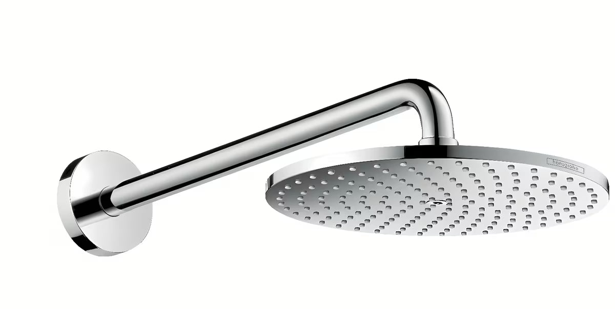 Hansgrohe Raindance S deszczownica  w chromie z ramieniem prysznicowym i strumieniem PowderRain