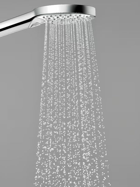 Słuchawka prysznicowa Hansgrohe Raindance Select S w chromie z przyciskiem Select z trzema rodzajami strumienia