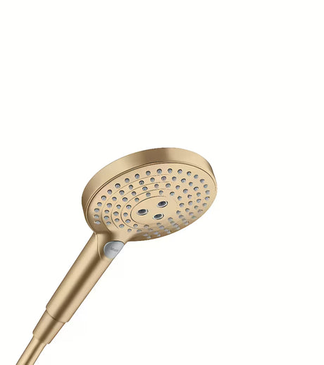 Słuchawka prysznicowa Hansgrohe Raindance Select 125 mm w wykończeniu szczotkowany brąz z przyciskiem Select