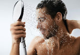 Chromowana słuchawka prysznicowa Hansgrohe Raindance Select E 120 z trzema strumieniami i przyciskiem Select