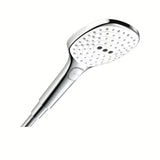 Słuchawka prysznicowa słuchawka prysznicowa Hansgrohe Raindance Select E w wykończeniu biały/chrom z przyciskiem Select