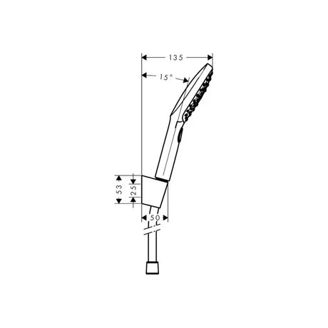 Hansgrohe Raindance Select E wannowy zestaw prysznicowy biały/chrom ze słuchawką prysznicową 120 mm i wężem 1,60 m