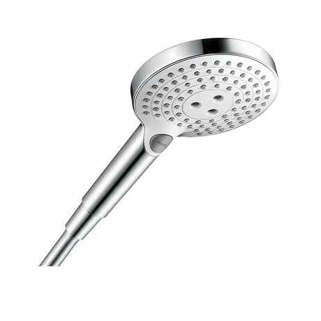 Hansgrohe Raindance Select S słuchawka prysznicowa biały/chrom z przyciskiem Select o średnicy 125 mm