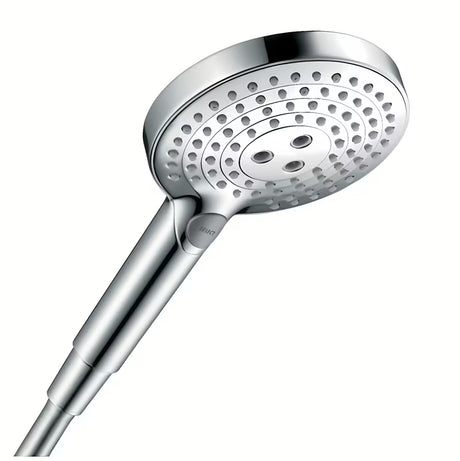 Chromowana słuchawka prysznicowa Hansgrohe Raindance Select S 120 EcoSmart z przyciskiem Select i trzema strumieniami