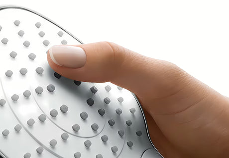 Chromowy wannowy zestaw prysznicowy Hansgrohe Raindance Select S ze słuchawką prysznicową 125 mm, uchwytem i wężem 1,60 m.