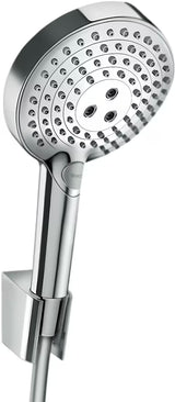 Chromowy zestaw wannowy Hansgrohe Raindance Select S z główką prysznicową 125 mm, uchwytem i wężem 1,60 m.