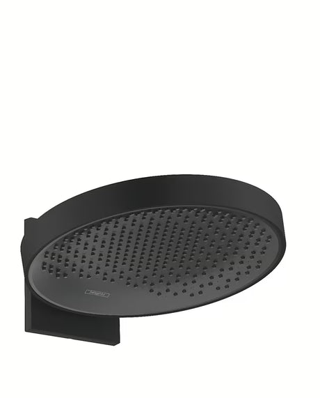 Deszczownica  hansgrohe Rainfinity 360 mm w matowej czerni z antracytową tarczą strumieniową