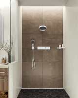 Słuchawka prysznicowa Hansgrohe Rainfinity 130 3jet w matowej bieli z antracytową tarczą strumieniową