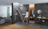 Słuchawka prysznicowa Hansgrohe Rainfinity 130 3jet w matowej bieli z antracytową tarczą strumieniową
