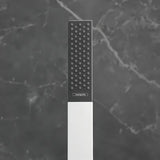 Słuchawka prysznicowa typu stick hansgrohe Rainfinity 100 1jet w chromie z antracytowym wykończeniem, ze strumieniem PowderRain.