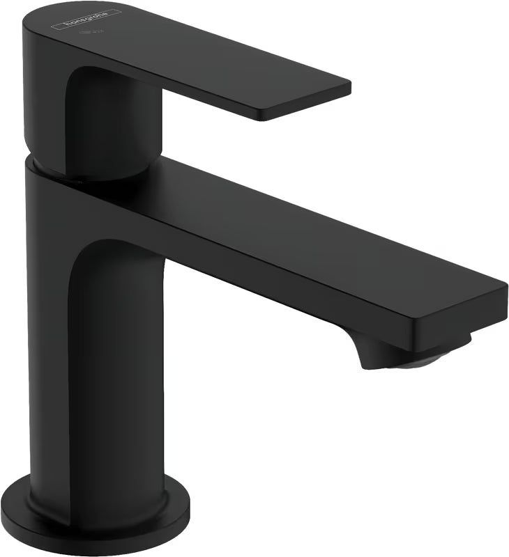 Hansgrohe Rebris E bateria umywalkowa jednouchwytowa w matowej czerni z funkcjami CoolStart i EcoSmart