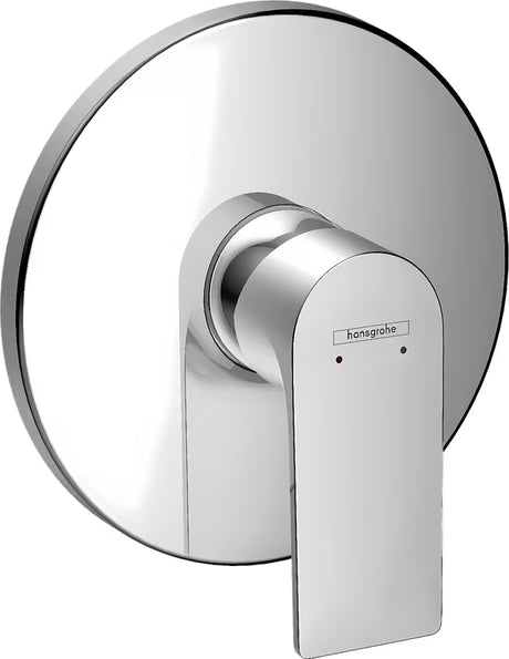 Podtynkowa jednouchwytowa bateria prysznicowa Hansgrohe Rebris E w wykończeniu chrom pro nowoczesny kabina prysznicowa.