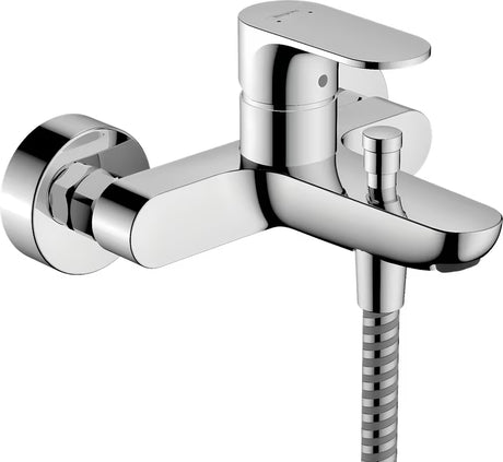 Hansgrohe Rebris S ścienna jednouchwytowa bateria wannowa w wykończeniu chrom
