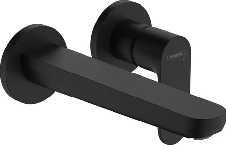 Hansgrohe Rebris S podtynkowa bateria umywalkowa w czarnym macie pro montaż ścienny