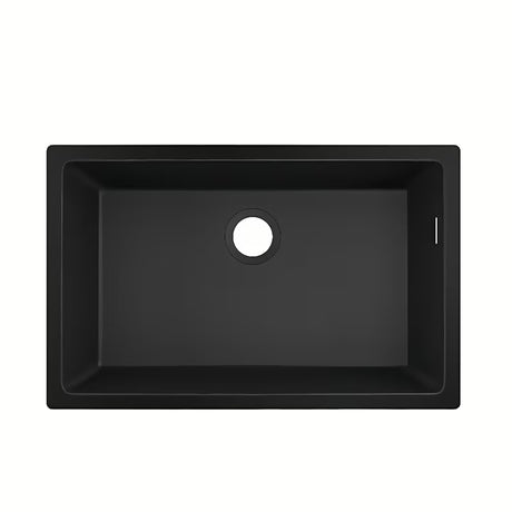 Granitowy zlewozmywak  hansgrohe S51 pro montaż dolny w kolorze grafitowa czerń