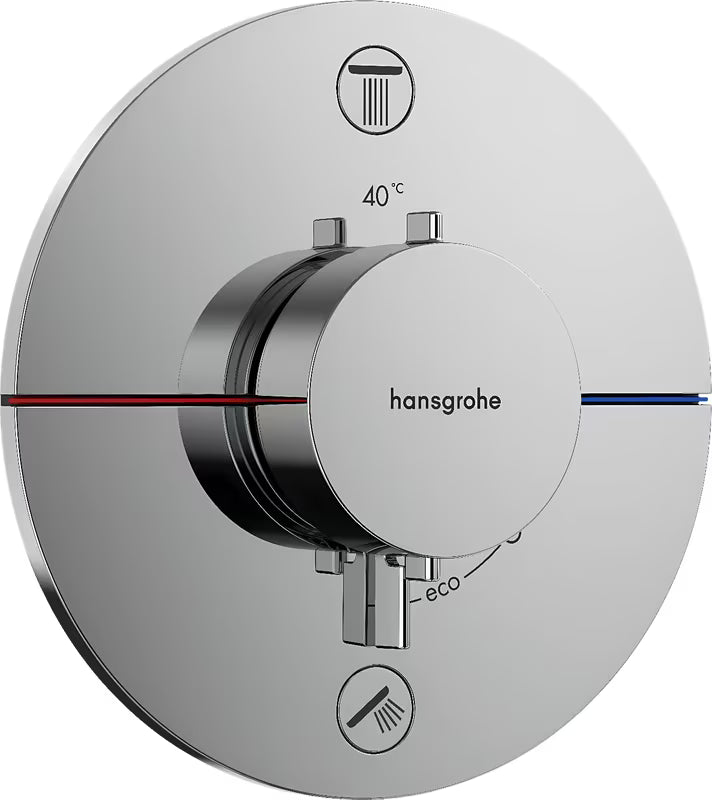 Hansgrohe showerselect Comfort S podtynkowa termostatyczna bateria prysznicowa w wykończeniu chrom
