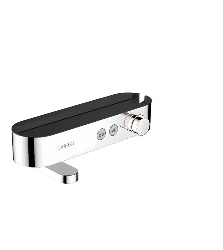Hansgrohe showertablet Select termostatyczna bateria wannowa z półką w wykończeniu chromowanym