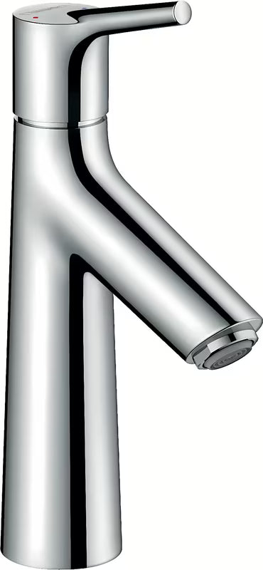 Chromowana jednouchwytowa bateria umywalkowa Hansgrohe Talis s z zestawem odpływowym