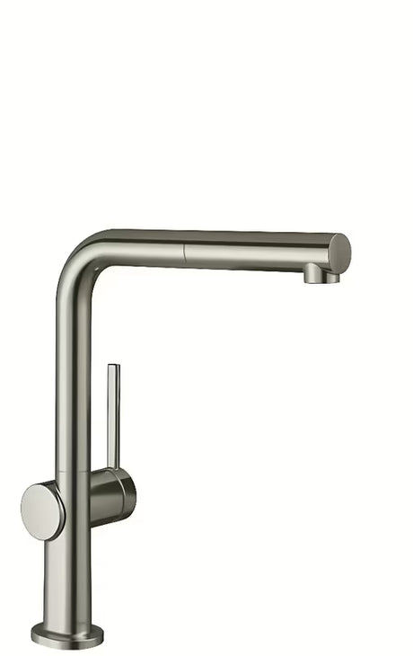 Hansgrohe Talis bateria zlewozmywakowa z wyciąganą wylewką w wykończeniu stal nierdzewna