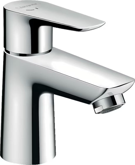 Chromowana jednouchwytowa bateria umywalkowa Hansgrohe Talis E z technologią CoolStart