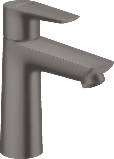 Bateria umywalkowa jednouchwytowa Hansgrohe Talis E 110 z odpływem w wykończeniu szczotkowany czarny chrom.