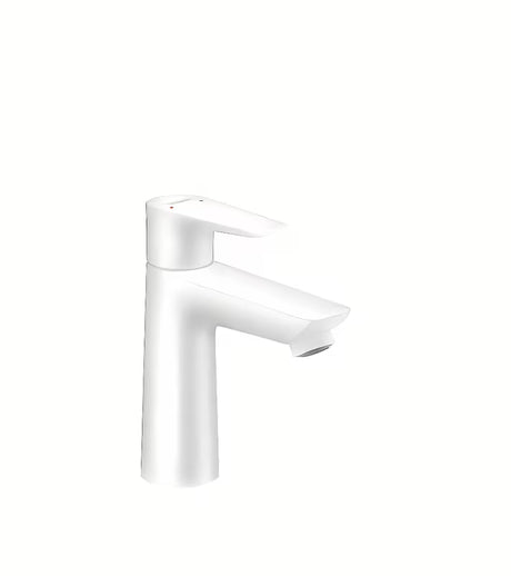 Hansgrohe Talis E bateria umywalkowa jednouchwytowa w kolorze matowej bieli bez odpływu