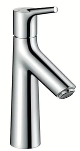 Chromowana jednouchwytowa stojąca bateria umywalkowa Hansgrohe Talis S bez odpływu