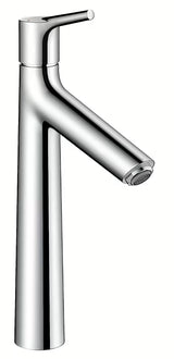 Wysoka bateria umywalkowa Hansgrohe Talis S w wykończeniu chrom z dźwignią i korkiem