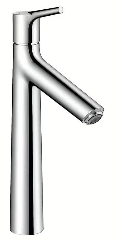 Wysoka bateria umywalkowa Hansgrohe Talis S w wykończeniu chrom z dźwignią i korkiem