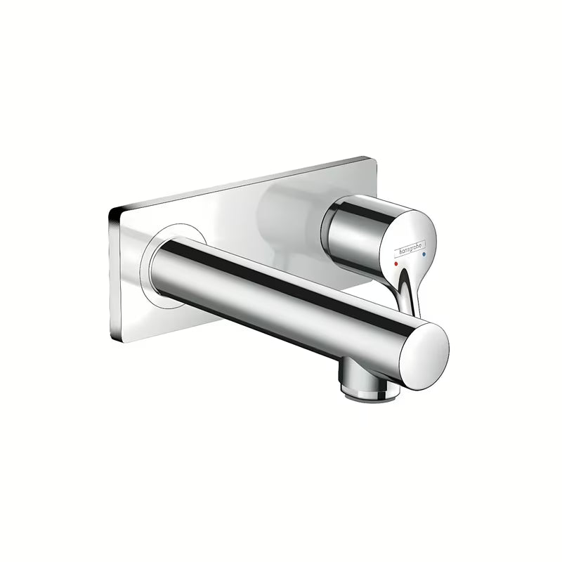 Podtynkowa bateria umywalkowa Hansgrohe Talis S w wykończeniu chrom pro montaż ścienny.