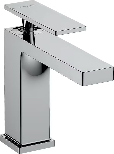 Chromowa jednouchwytowa bateria umywalkowa Hansgrohe Tecturis E 110 z technologią EcoSmart+ i AirPower