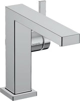 Chromowana jednouchwytowa bateria umywalkowa Hansgrohe Tecturis E z boczną dźwignią i korkiem