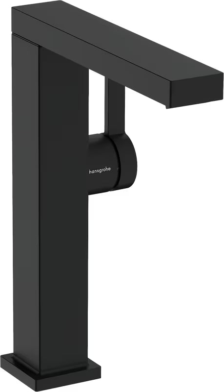 Hansgrohe Tecturis E bateria umywalkowa w matowej czerni z dźwignią i obrotową wylewką