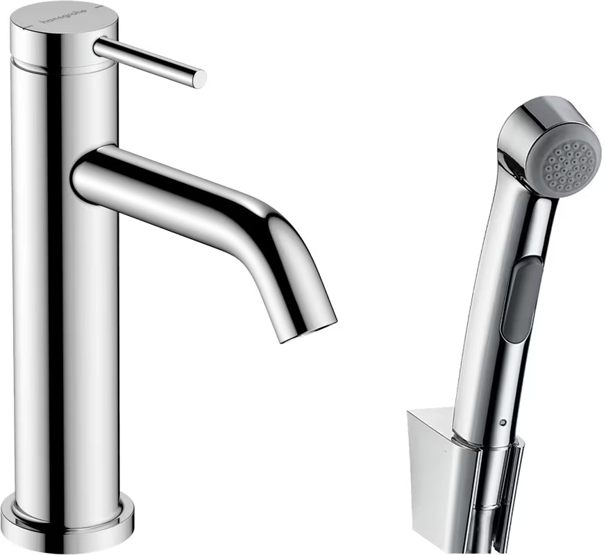 Hansgrohe Tecturis S bateria umywalkowa z prysznicem bidetowym w wykończeniu chrom