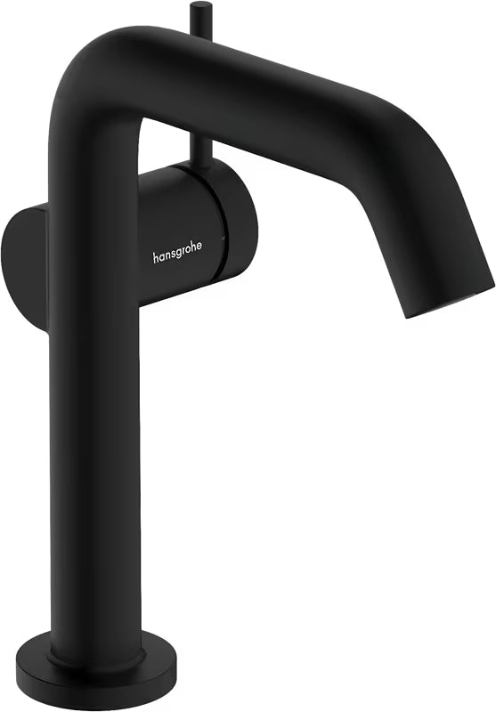 Hansgrohe Tecturis S jednouchwytowa bateria umywalkowa w matowej czerni z technologią CoolStart i korkiem Push open
