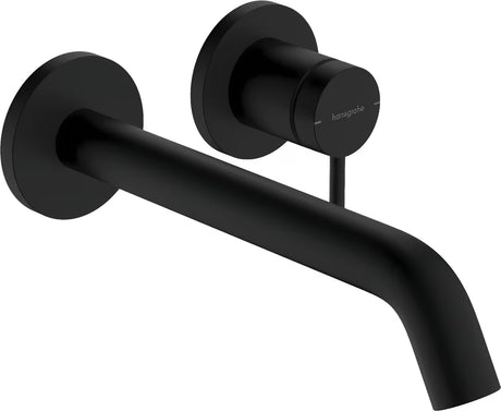 Hansgrohe Tecturis S podtynkowa bateria umywalkowa w matowej czerni pro do montażu ściennego