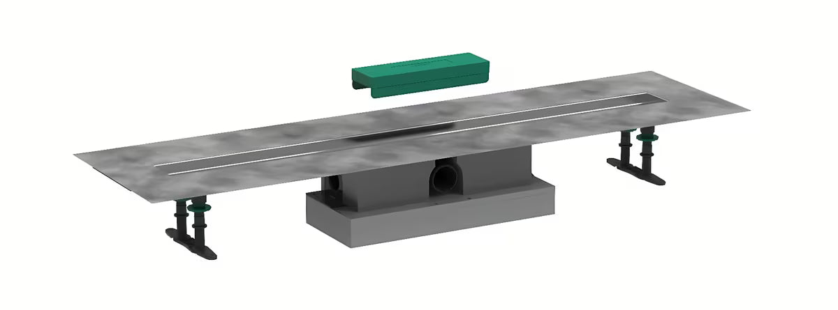 Hansgrohe ubox Universal zestaw montażowy pro odpływ liniowy 100 cm z membraną uszczelniającą i syfonem