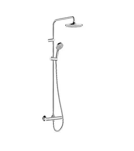 Hansgrohe Vernis Blend system prysznicowy z baterią termostatyczną w chromie z deszczownicą 205 mm
