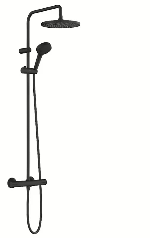 Hansgrohe Vernis Blend 240 system prysznicowy z baterią termostatyczną w matowej czerni