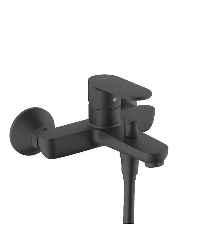 Hansgrohe Vernis Blend ścienna jednouchwytowa bateria wannowa w matowej czerni