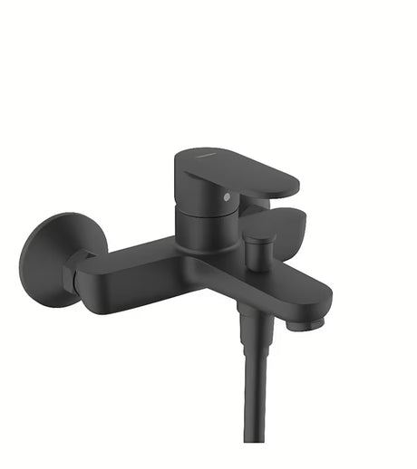 Hansgrohe Vernis Blend ścienna jednouchwytowa bateria wannowa w matowej czerni
