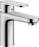 Chromowana jednouchwytowa bateria umywalkowa hansgrohe Vernis Blend z odpływem z korkiem cięgnowym