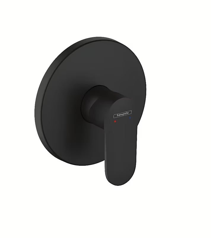 Hansgrohe Vernis Blend podtynkowa bateria prysznicowa w matowej czerni z dźwignią