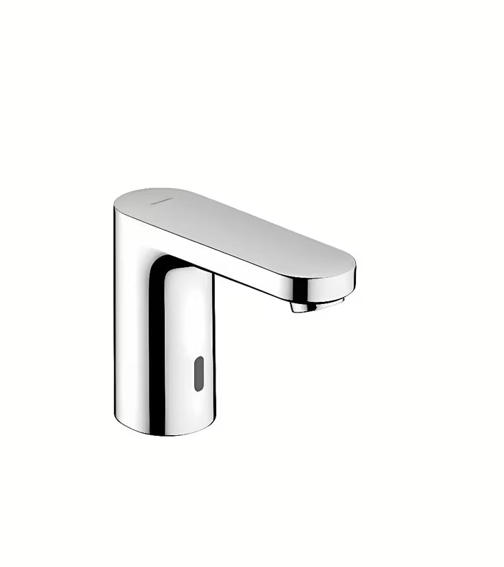 Chromowana sensorowa bateria umywalkowa Hansgrohe Vernis Blend efaucet z bezdotykowym sterowaniem