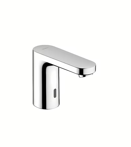 Hansgrohe Vernis Blend efaucet sensorowa bateria umywalkowa w wykończeniu chrom.